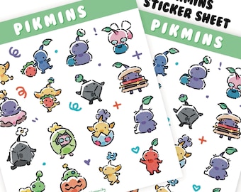 Pikmins sticker sheet