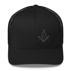 Premium Masonic Curved Bill Snapback Trucker Cap
