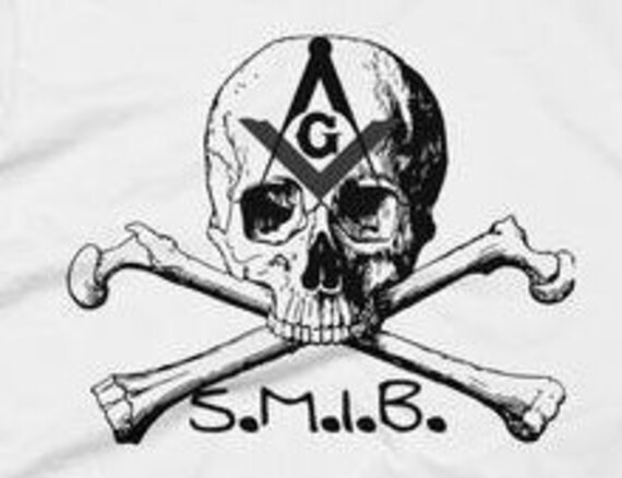 MASONIC SKULL EMBROIDERED PATCH iron-on FREEMASON SQUARE COMPASS MASON LOGO new