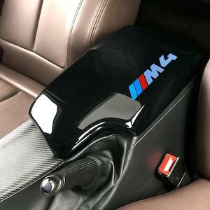 LED Armrest Cover for BMW M4 F80 (2012-2017) – Illuminated Center Console Lid, M4 Style Logo, Custom Interior Accessory