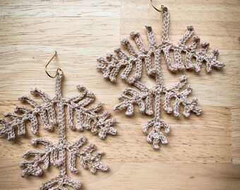 Fern earrings in stone