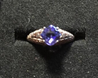 Tanzanite Ring in Sterling Silver