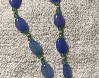 Sterling Silver Natural Stone Ankle Bracelet