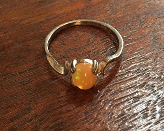 Opal Ring in Sterling Silver