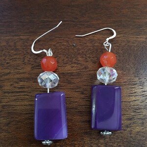 Amethyst and Aventurine Earrings
