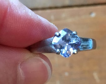 Tanzanite Ring in Sterling Silver