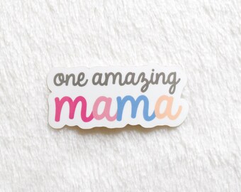Autocollant Amazing Mama, autocollant en vinyle résistant aux intempéries