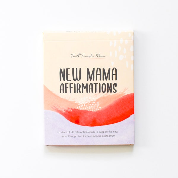 New Mama Affirmations: A Deck of 20 Affirmation Cards For New Moms
