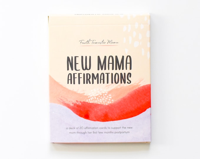 New Mama Affirmations: A Deck of 20 Affirmation Cards For New Moms