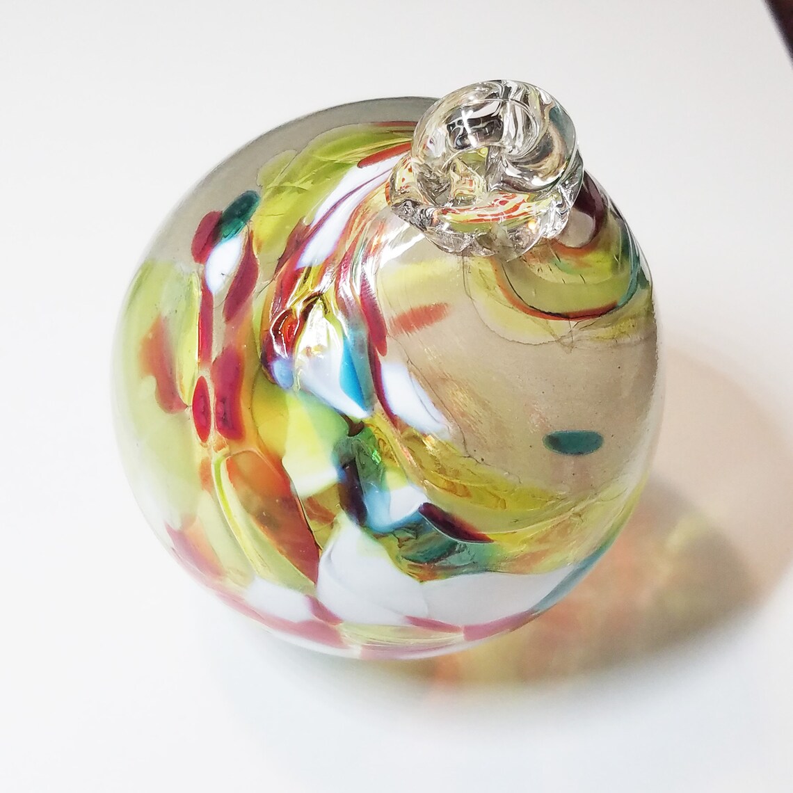 Hand Blown Glass Ball Ornament Kugel Friendship Ball Witch Etsy