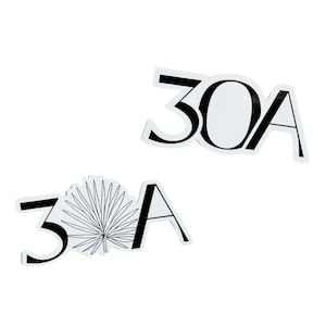 30A Modern Boho Stickers |  Cute Gift for the 30A Florida Lover | Rosemary Beach, Alys Beach, Watercolor, Grayton Beach, Watersound, Seaside
