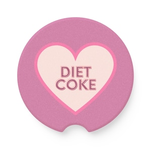 Pink Diet Coke Soapstone Car Coaster