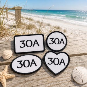 30A gestickter Hut-Flecken-Küsten Mädchen Reise Jährlicher Strand-Urlaub Bachelorette Party Favors Brautjungfer Geschenk für Florida Golf Küste Hochzeit