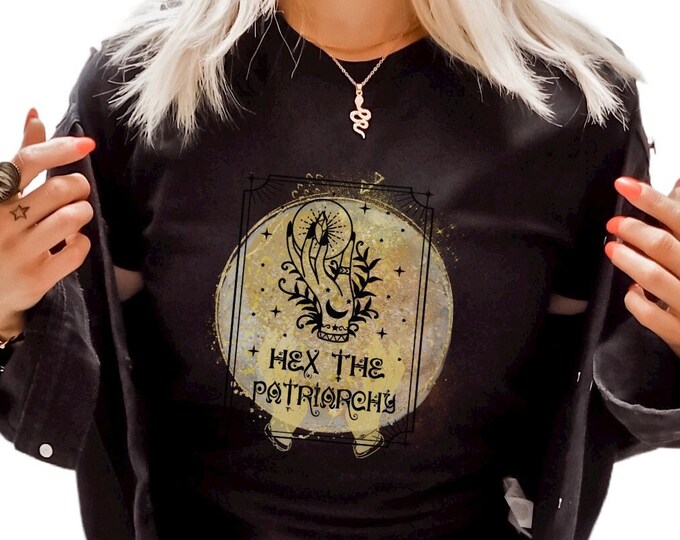 Hex the Patriarchy Shirt | Abortion Rights T-Shirt | Pro-Choice Shirt | Pro Cats Tee | Roe v Wade | Human Rights Tee
