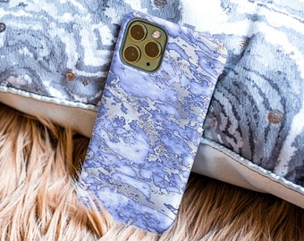 Purple Marble Phone Case | Purple Geode Crystal Case | Granite Stone Case | iPhone Case 12, 12 Mini, 12 Pro, Pro Max, X, Xr, Xs Max, Xs