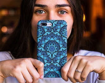 Tough Cases, Mandala Phone Case, Geometric Boho Aesthetic Phone Case, Protective Phone Covers, Heavy Duty Smartphone Cases, Strong Device