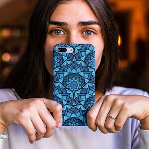 Tough Cases, Mandala Phone Case, Geometric Boho Aesthetic Phone Case, Protective Phone Covers, Heavy Duty Smartphone Cases, Strong Device