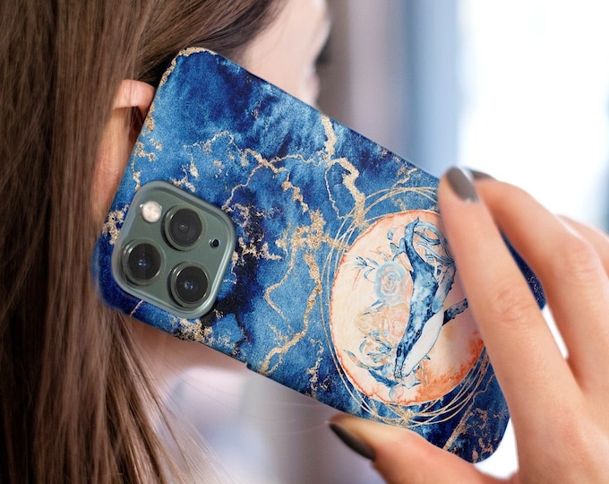 Blue Whale Phone Case | Google Pixel 6, Pixel 5, iPhone 13, 13 Pro Max, 12, 12 Mini, 11 Pro Max, 11, 8 Plus, X, XS, Galaxy S22, S21, S20