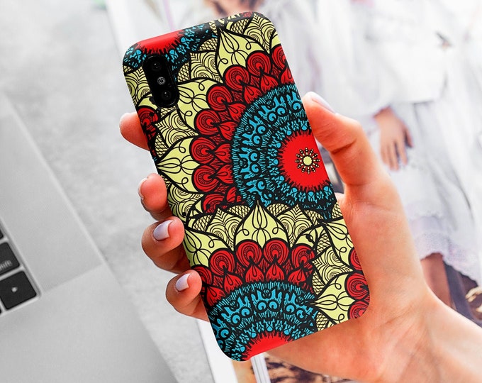 Mandala Phone Case | Google Pixel 6, Pixel 5, iPhone 13, 13 Pro Max, 12, 12 Mini, 11 Pro Max, 11, 8 Plus, X, XS, Galaxy S22, S21, S20, S10