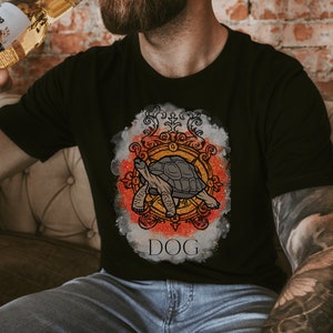 Elden Ring Dog Tee | Pope Turtle Miriel T-Shirt | Unisex Dark Souls Shirt | Dog Turtle Shirt | Gamer T-Shirt
