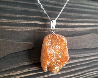 Rare Orange Agate Druzy