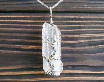 Raw Crystal Quartz Necklace