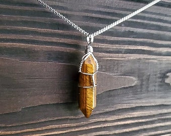 Golden Tiger's Eye Point Necklace