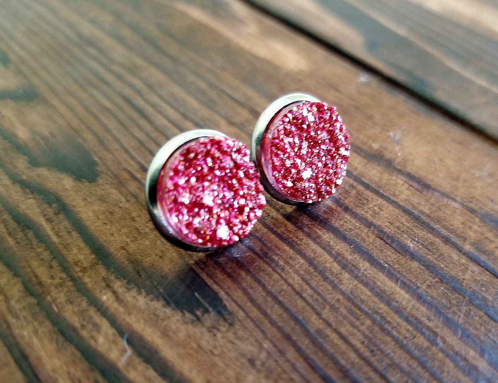 Glittering Druzy Earrings