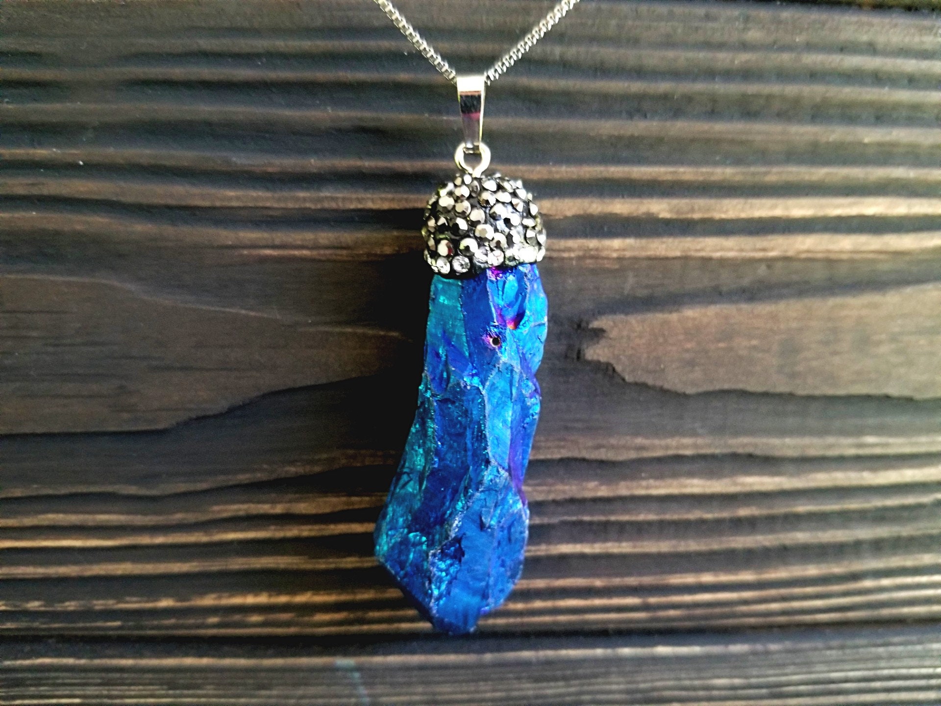 Titanium quartz necklace Clearance