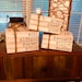 CUSTOM Hand- Stamped // Personalized Family Name // Shabby Chic Books //Farmhouse Stamped Books 