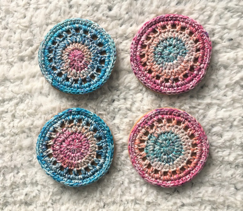 Cork coaster Crochet coaster Cork Crochet Coaster Coaster set