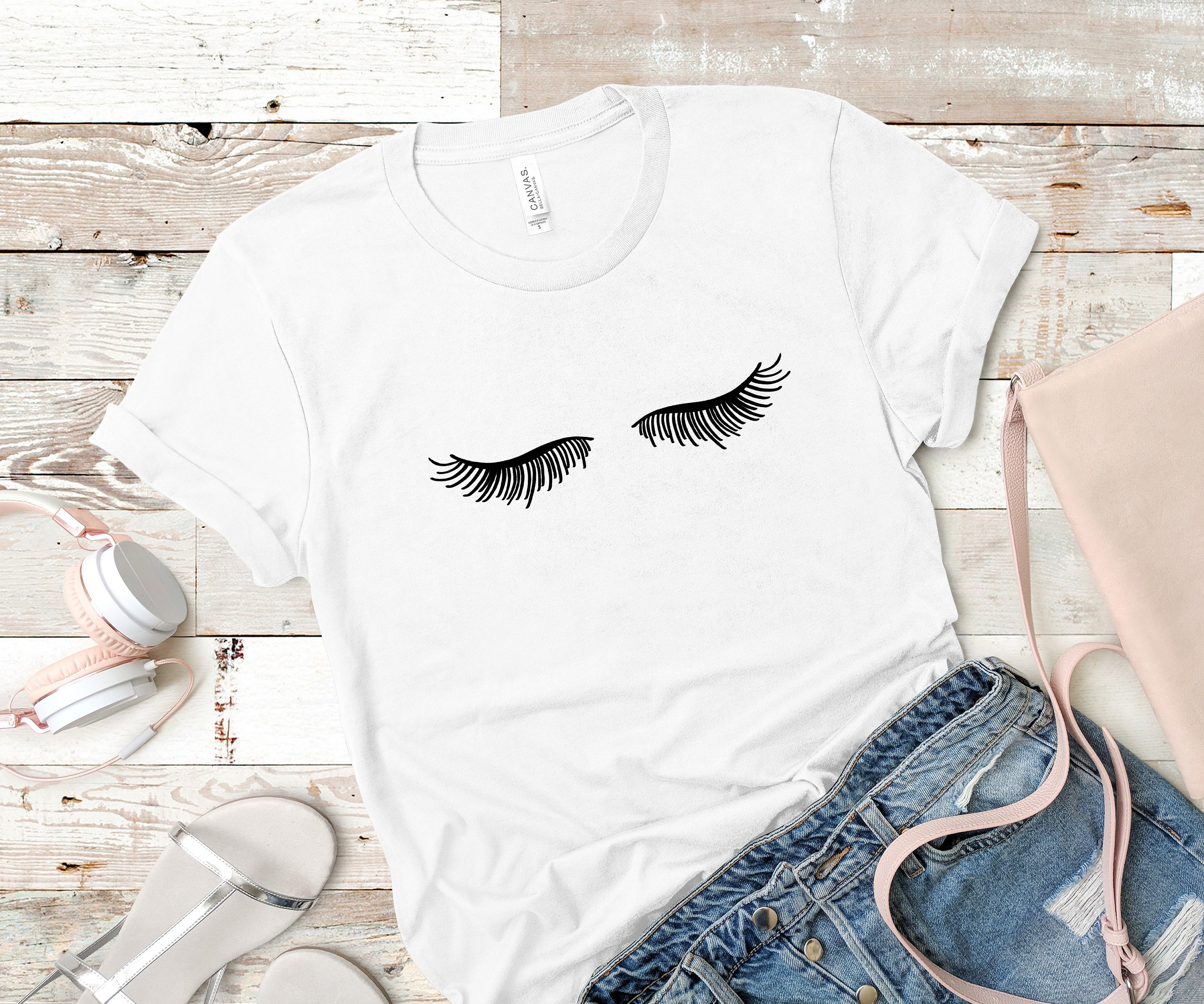 Eyelash SVG instant download t shirt design eyelash wall art | Etsy