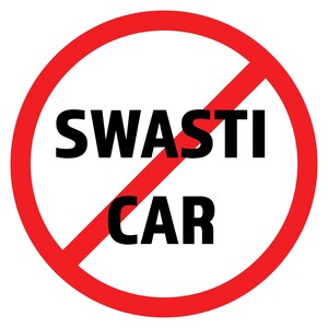 SWASTICAR デジタルダウンロード禁止、ユーモラスな反マガ、反トランプ、反イーロン・マスク、テスラ禁止