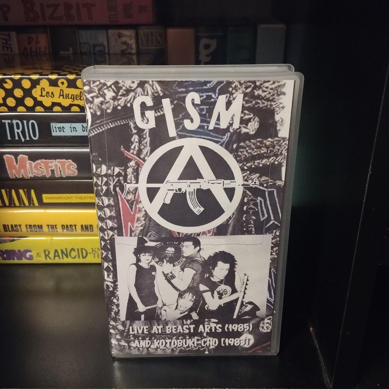 D.O.N.D.O.N． DON DON GISM G.I.S.M Live VHS Tape Rare Japanese Punk Rock Gism Good Condition