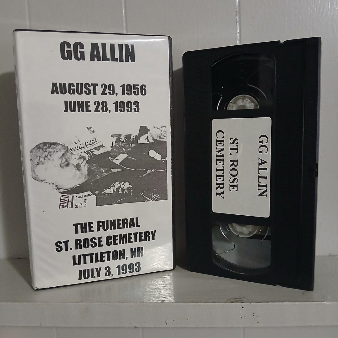GG Allin VHS 07/03/1993 the Funeral Jabbers Antiseen Punk Rock - Etsy