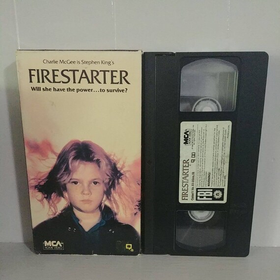 Firestarter VHS 1984 MCA Home Video Stephen King Scifi Horror Etsy
