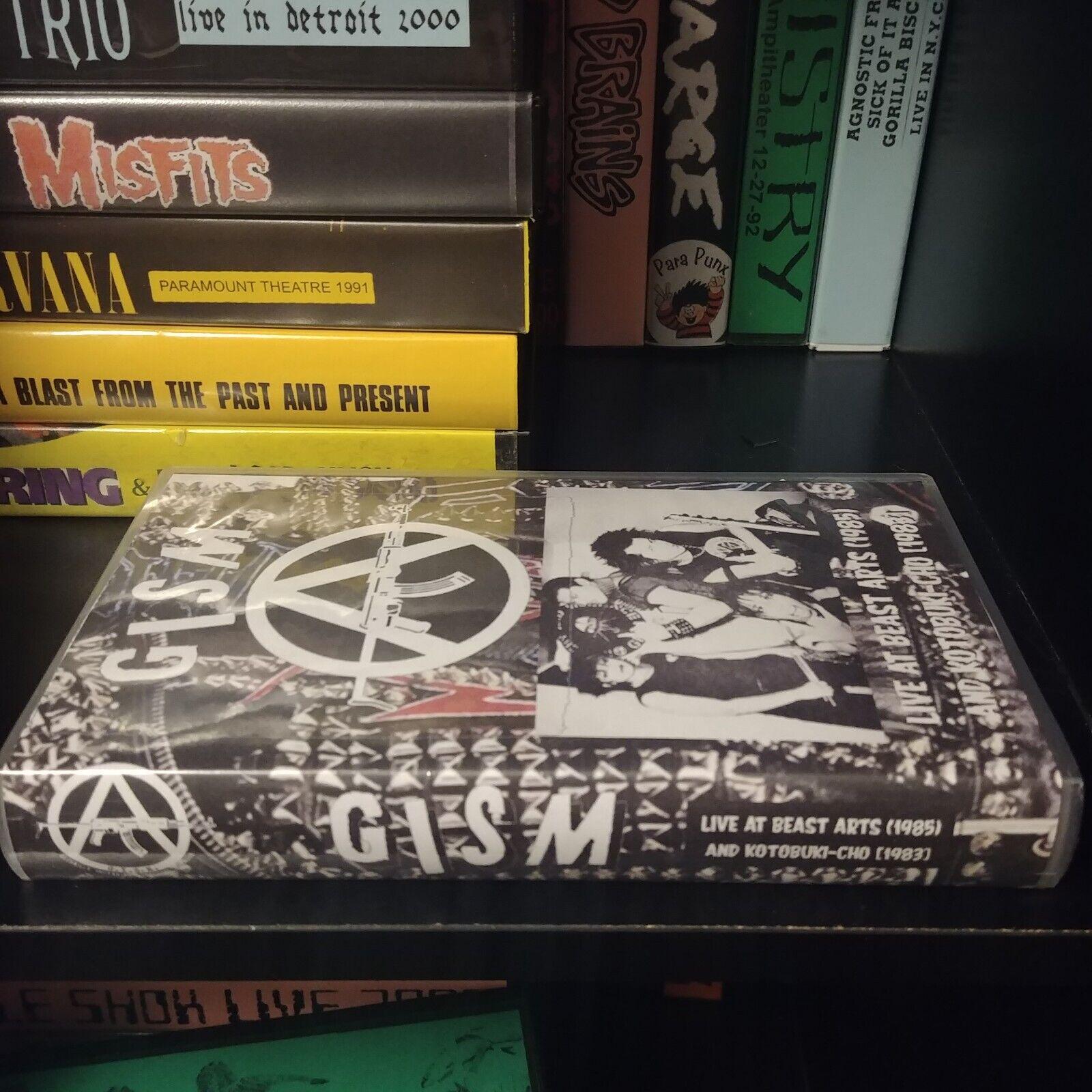年末のプロモーション特価！ Rare Tape VHS Live G.I.S.M Japanese Good Gism Rock Punk 邦楽