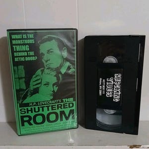 H.P. Lovecraft The Shuttered Room VHS Horror Sci Fi