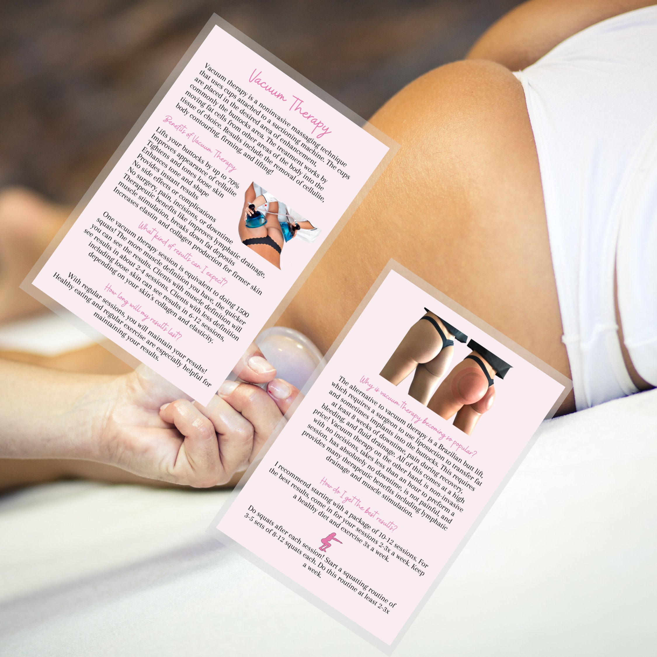 Vacuum Therapy Butt Cupping Faq Information Cards Physical Etsy Vacuum Therapy Butt Cupping Faq Information Cards Physical Etsy