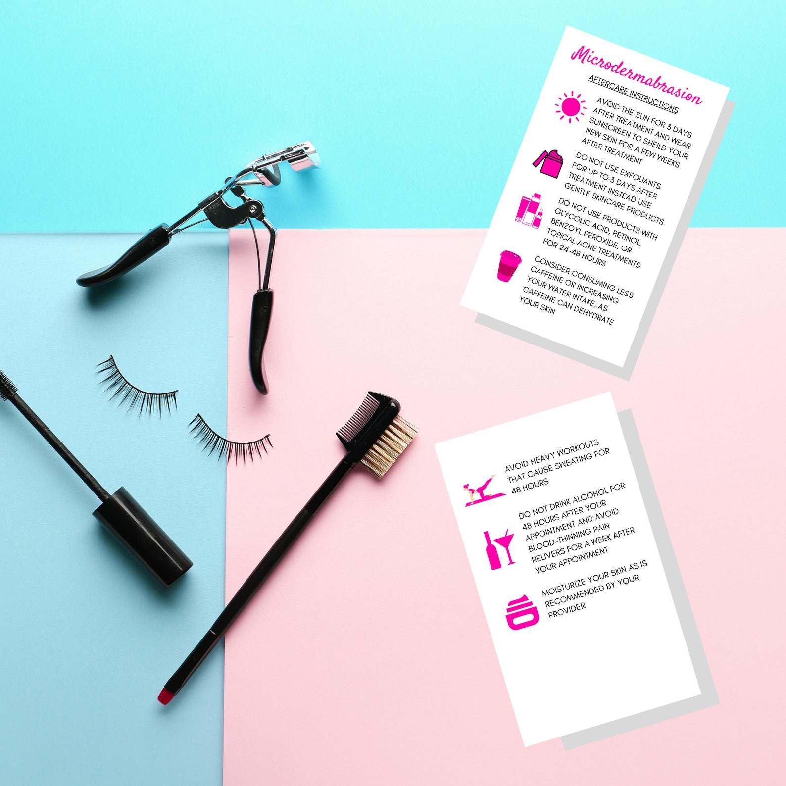 Microdermabrasion Aftercare Patient Instruction Cards Etsy