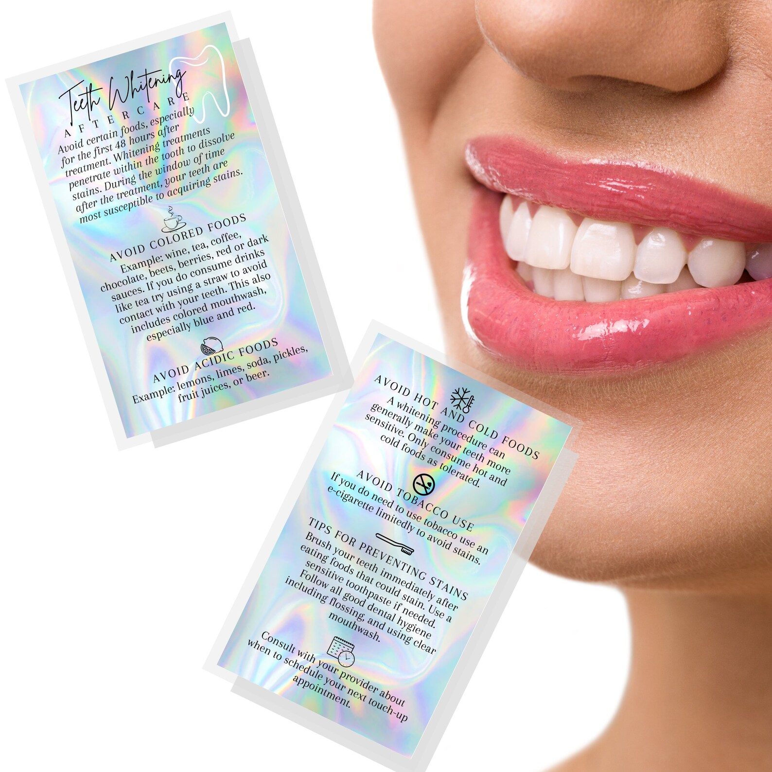 zoom teeth whitening aftercare