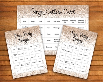 Printable Hen Party Bingo Game Instant Download - Etsy