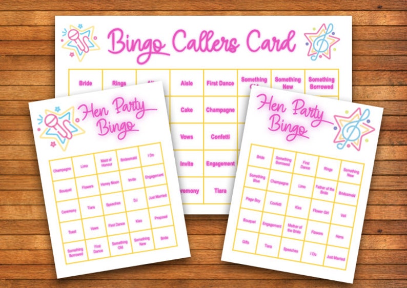 Hen Party Bingo Game MRS MRS Version Printable PDF Print At hen-party-bingo-game-mrs-mrs-version-printable-pdf-print-at