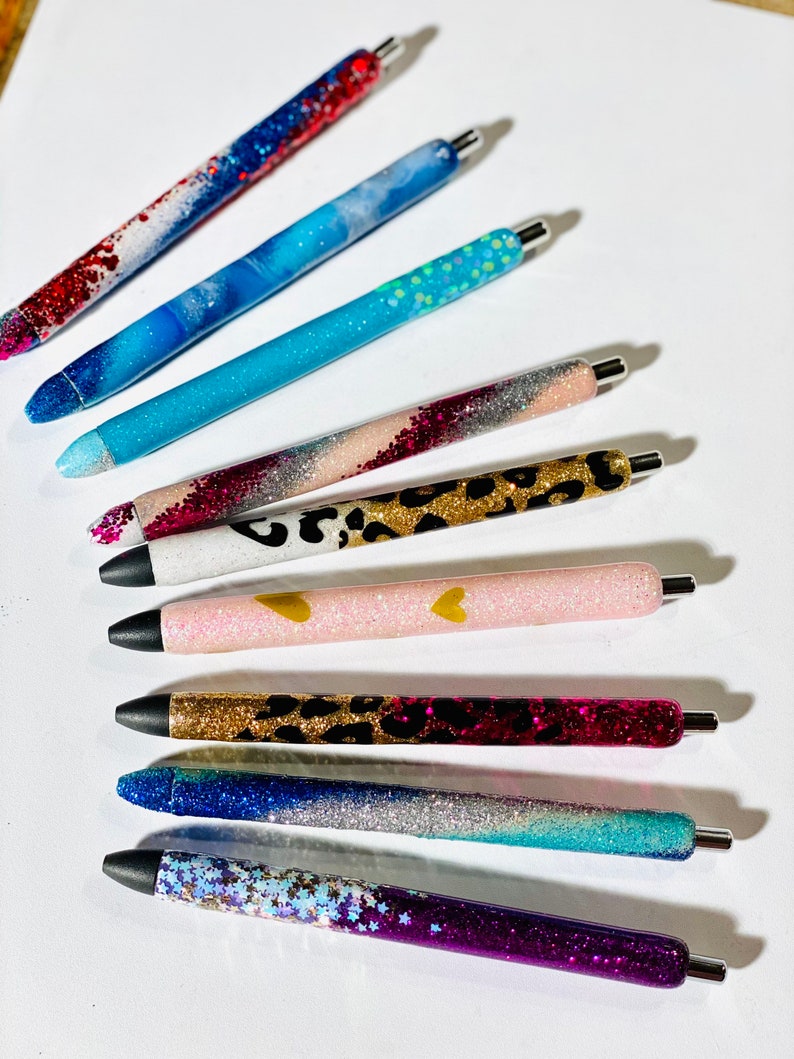 Epoxy glitter pens