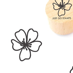 Blume Stempel - 30mm Kreis Stempel - Pflanzen Stempel - Blume Stempel