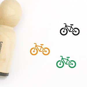 Bicycle Rubber Stamp - Φ16mm/20mm/25mm Rubber Stamp - Transportation Stamp