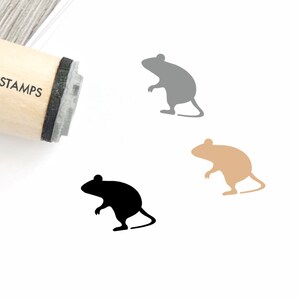 Stempel muis - Φ16 mm/20 mm/25 mm rubberen stempel - dierenstempel - rattenstempel