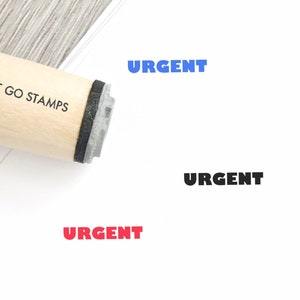 Timbro urgente - Timbro in gomma Φ16mm/20 mm/25 mm - Timbro importante - Timbro di lavoro