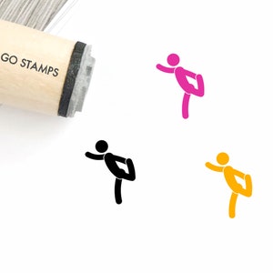 Yoga Rubber Stamp - Φ16mm/20mm/25mm Rubber Stamp - Yoga Pose Stamp - Yoga Position Stamp- Yoga, OM, Meditation Stamp - Sound of the Universe