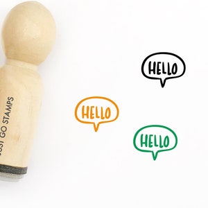 Tampon Bonjour - Tampon texte Φ16 mm/20 mm/25 mm